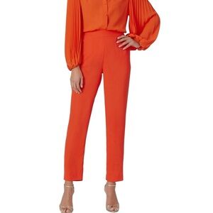 Milly Women’s Orange High Rise Ankle Dress Pants Size S – $225 Retail